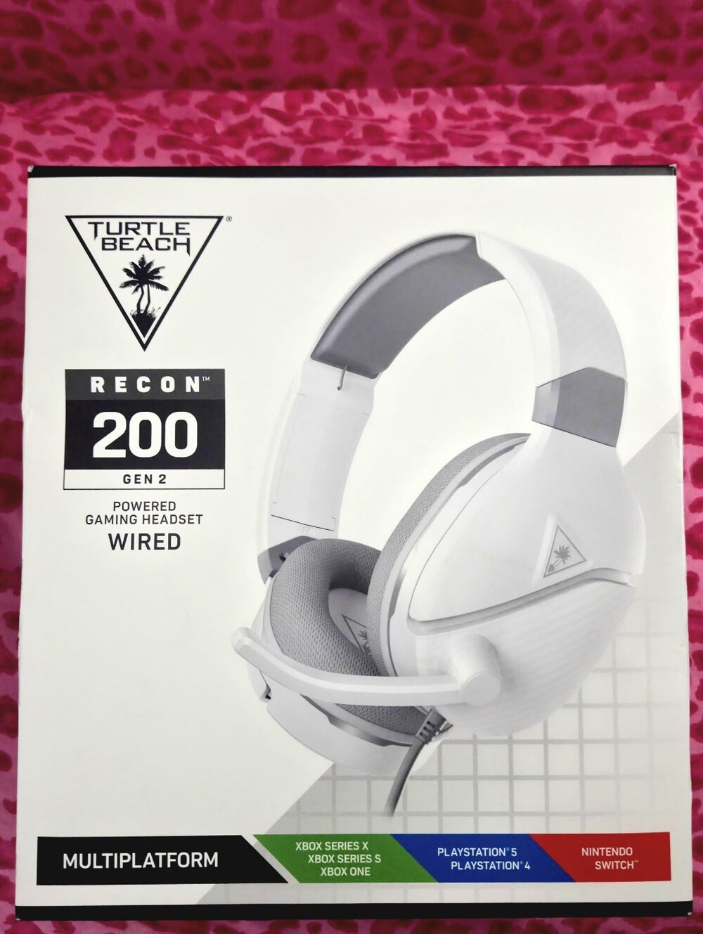Turtle Beach Recon 200 Gen 2 Gaming Headset w/ USB-C Charging Cable.